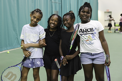 Students take part in a tennis scrimmage at the Washington Tennis & Education Foundation in Washington, D.C., on July 22, 2026. (Photo/Genesis)