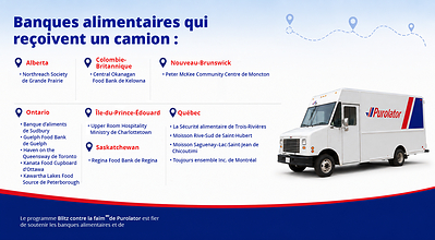 Purolator fait don de 14 camions de livraison hors service pour renforcer les activités des banques alimentaires partout au Canada