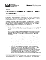 CANADIAN UTILITIES REPORTS SECOND QUARTER 2026 EARNINGS