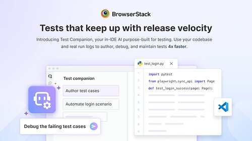 AI-powered Testing, right inside your IDE. This image opens in the lightbox