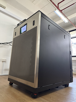 The tank where Ready Server immerses some of its servers to cool them more efficiently