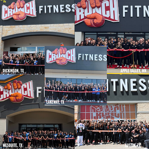 The Undefeated Tribe Opens Five Crunch Fitness Locations in One Month