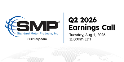 SMP is scheduled to report its earnings for the three and six months ended June 30, 2026, before the market opens on August 4, 2026.