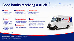 Purolator donates 14 retired delivery trucks to strengthen food bank operations across Canada