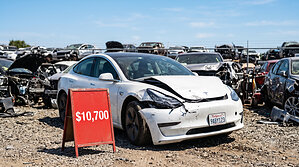 A Better Bid: The Tesla Salvage Boom -- More Wrecks, Higher Prices Than the Rest of the Market