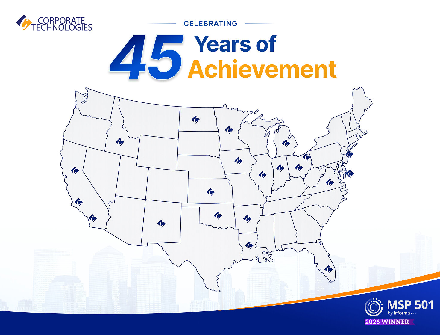 Corporate Technologies Marks 45 Years as a Leading Managed IT and Cybersecurity Provider for U.S. Small Businesses