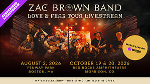 Zac Brown Band's Love &amp; Fear Tour Livestreams on nugs