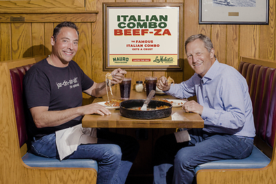 Jeff Mauro, owner of Mauro Provisions and Marc Malnati, owner of Lou Malnati's.