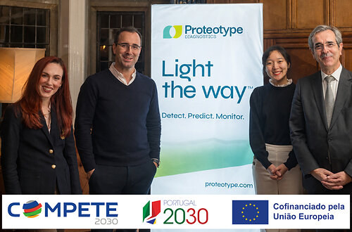 From left: Dr. Emma Yates (CSO & Co-Founder), Prof. Gonçalo Bernardes (SAB Chair & Co-Founder), Dr. Cong Tang (Head of Translational Evidence), Prof. Luís Costa (Study Chief Investigator) From left: Dr. Emma Yates (CSO & Co-Founder), Prof. Gonçalo Bernardes (SAB Chair & Co-Founder), Dr. Cong Tang (Head of Translational Evidence), Prof. Luís Costa (Study Chief Investigator)