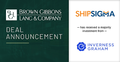 BGL Announces ShipSigma Receives Majority Investment from Inverness Graham