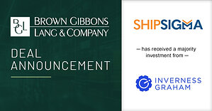 BGL Announces ShipSigma Receives Majority Investment from Inverness Graham