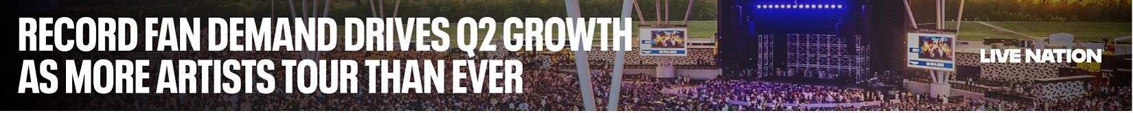 LIVE NATION ENTERTAINMENT REPORTS SECOND QUARTER 2026 RESULTS