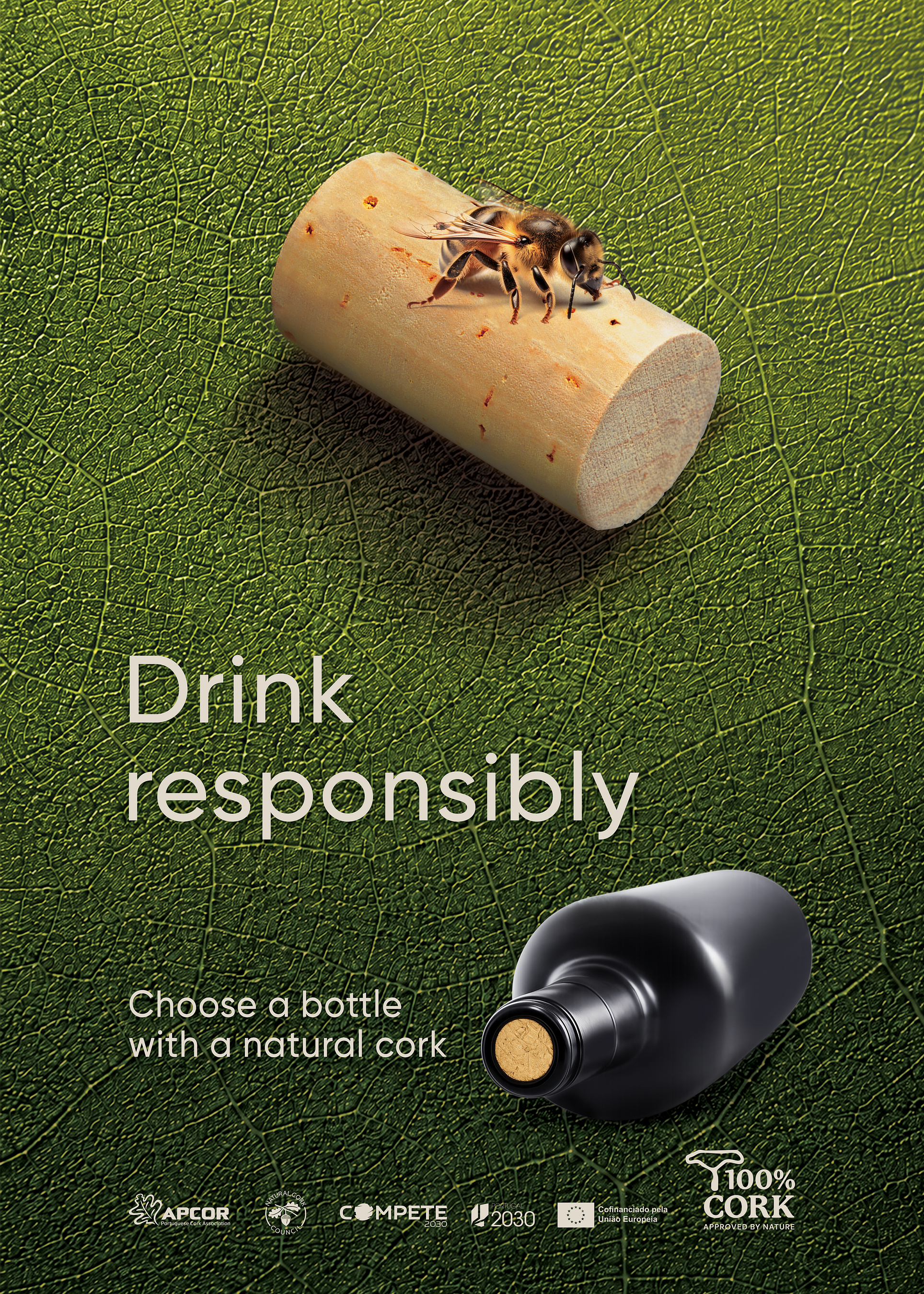 The Portuguese Cork Association Launches "Drink Responsibly. Choose a Bottle with a Natural Cork." Campaign