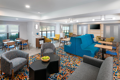 Hampton Inn South Plainfield all new lobby.