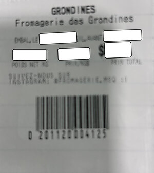 Mise en garde à la population - Présence possible de Staphylococcus aureus dans le fromage Grondines vendu par l'entreprise Le Marché des saveurs du Québec