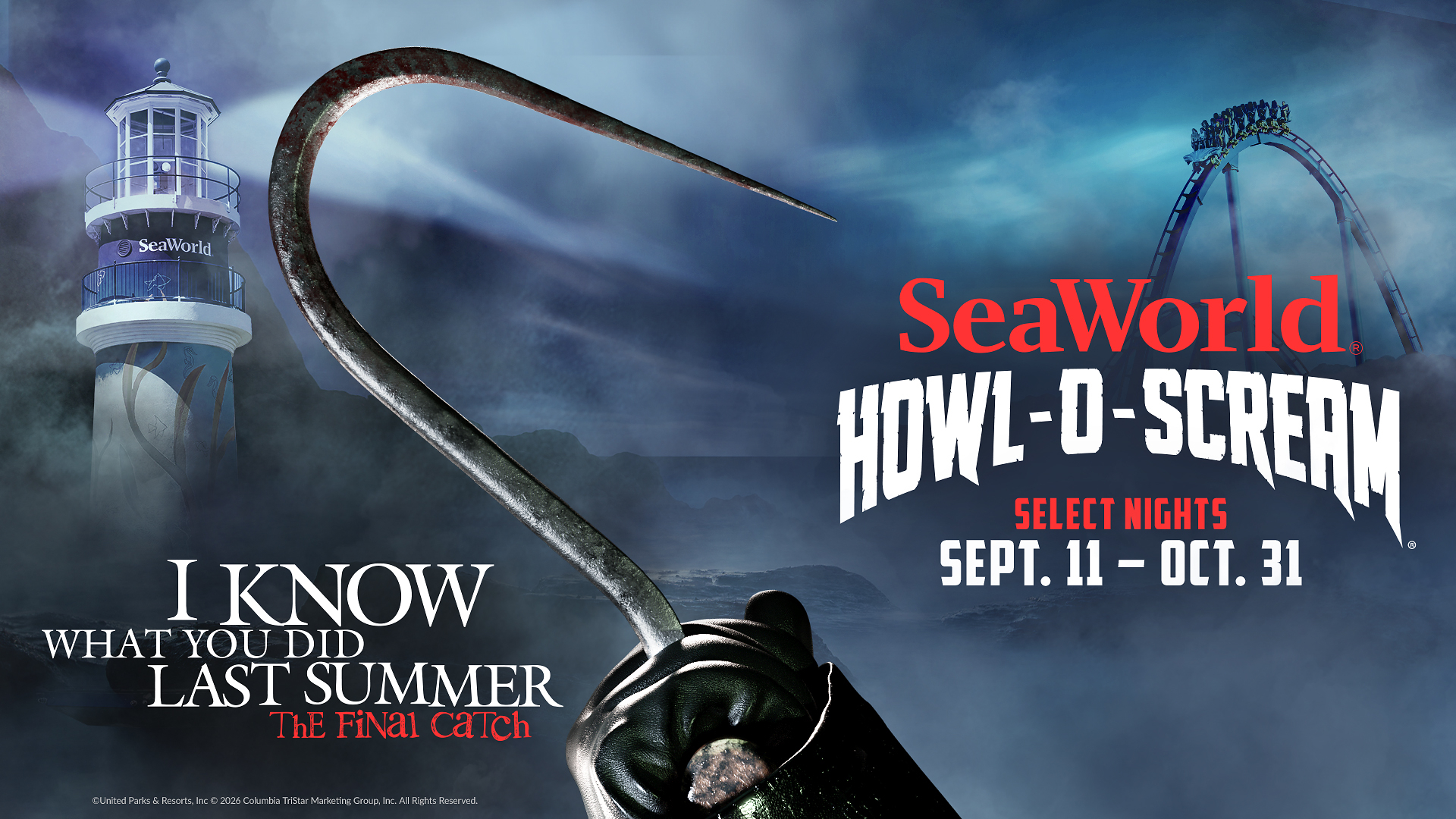SEAWORLD TO BRING HORROR FRANCHISE "I KNOW WHAT YOU DID LAST SUMMER" TO HOWL-O-SCREAM THIS FALL