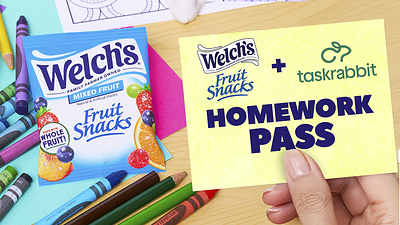 Skip the Chores, Not the Summer Memories; Welch’s® Fruit Snacks Gives Families A “Homework Pass” This Back-to-School Season