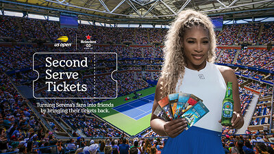 Heineken Second Serve Tickets with Global Heineken 0.0 Ambassador Serena Williams