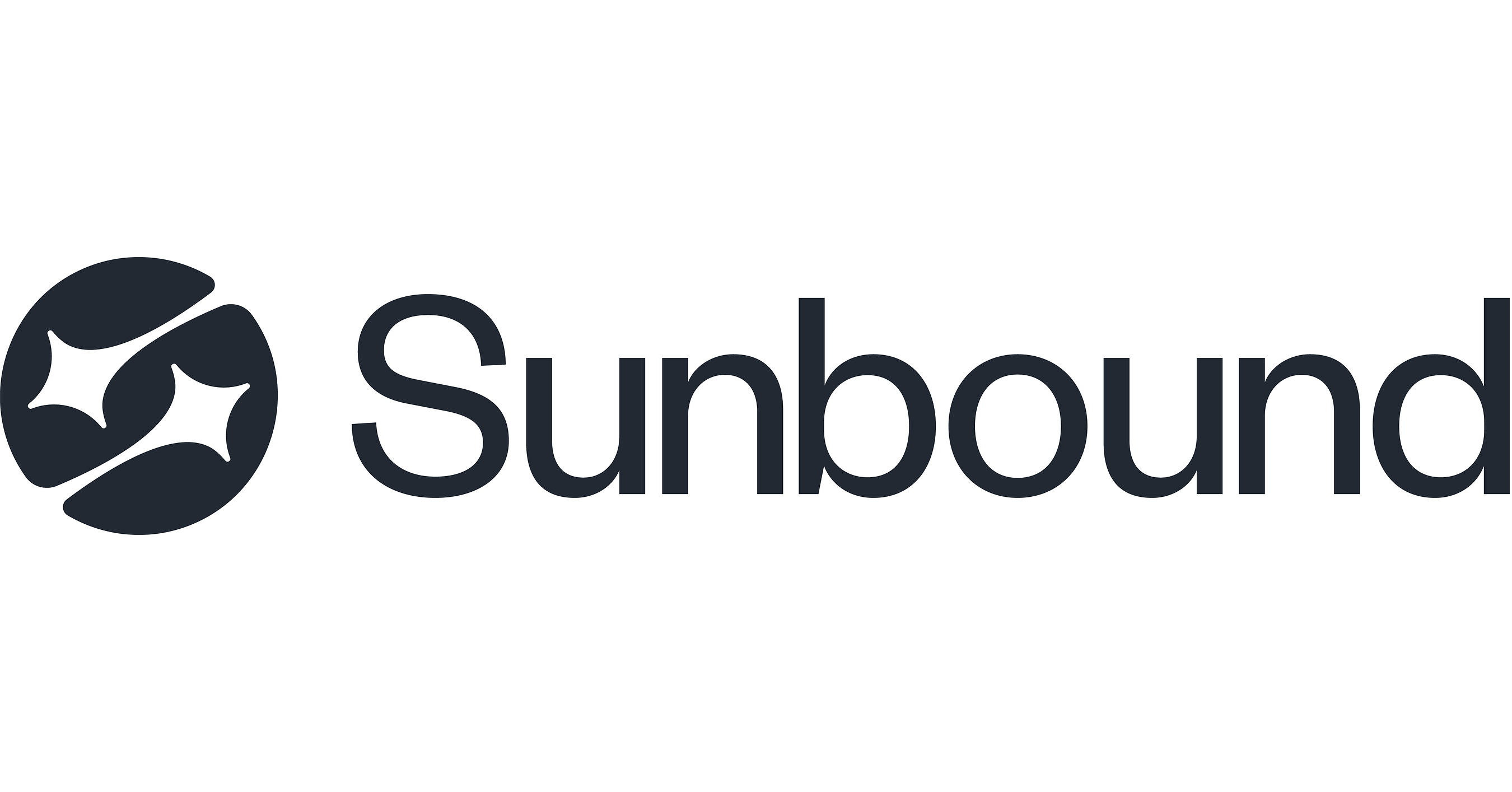Imagen: Sunbound (PR Newswire) Logotipo corporativo de Sunbound en negro sobre fondo blanco, usado en el comunicado de la adquisición