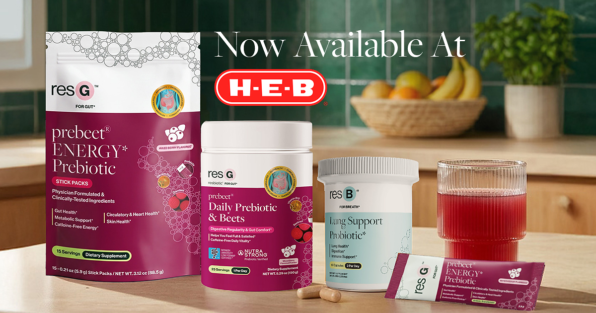 resbiotic® Comes Home to Texas: Dallas-Based Microbiome Brand Launches at H-E-B