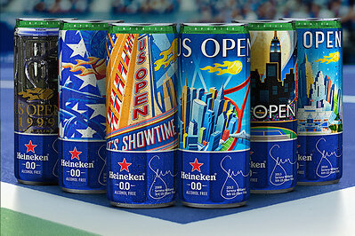Heineken 0.0 2026 Limited Edition Collectible Cans Available at the US Open
