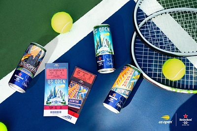 Latas coleccionables de Heineken 0.0 Limited Edition 2026 disponibles en el US Open Latas coleccionables de Heineken 0.0 Limited Edition 2026 disponibles en el US Open