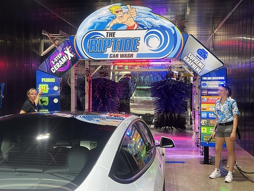 The RipTide Car Wash has famous neon tunnels, incredible service and the highest quality car wash.