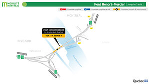 Les travaux intensifs au pont Honoré-Mercier terminés à l'avance