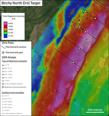Figure 2 –Birchy North drill target