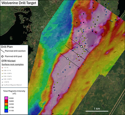 Figure 3 – Wolverine drill target