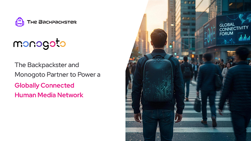 Monogoto's cloud-native cellular infrastructure enables The Backpackster to deploy measurable advertising campaigns across cities, countries, and continents Monogoto's cloud-native cellular infrastructure enables The Backpackster to deploy measurable advertising campaigns across cities, countries, and continents