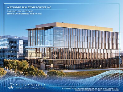 Alexandria Real Estate Equities, Inc. All Rights Reserved. ©2026