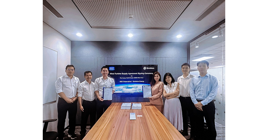 Envision Energy Secures Its Largest 200 MW Nearshore Wind Project in Vietnam with REE Energy, Strengthening Future Energy System Across Southeast Asia