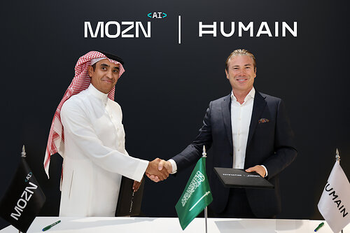 Dr Mohammed AlHussein, Founder & Chief Executive Officer, MOZN and Tareq Amin, CEO, HUMAIN Dr Mohammed AlHussein, Founder & Chief Executive Officer, MOZN and Tareq Amin, CEO, HUMAIN
