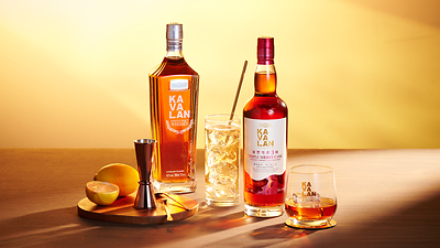 Kavalan's core range offers versatile styles to enjoy neat or in cocktails, from the fresh and fruity Classic to the rich and layered Triple Sherry Cask. Kavalan's core range offers versatile styles to enjoy neat or in cocktails, from the fresh and fruity Classic to the rich and layered Triple Sherry Cask.