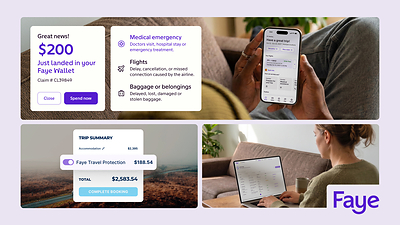 Faye’s product suite: the award-winning app for protection and care; distribution platforms for travel agencies, OTAs and airlines; AI-first policy and claims management platforms