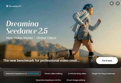 Dreamina Launches Seedance 2.5, the Tool of AI Video Generation That Reduces Clip Stitching, Visual Drift and Rework