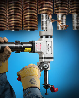 TUBE FIN REMOVAL TOOL SPEEDS PEELING FOR INSPECTION
