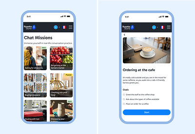 Chat Missions immerse learners in everyday situations they will actually encounter in real life. Along the way, immediate guidance on grammar, spelling, vocabulary and phrasing helps them learn not just what to say, but how to say it more naturally.