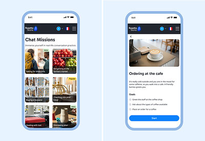 Chat Missions immerse learners in everyday situations they will actually encounter in real life. Along the way, immediate guidance on grammar, spelling, vocabulary and phrasing helps them learn not just what to say, but how to say it more naturally.