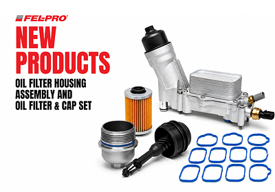 Fel-Pro expands its leak repair portfolio with new Oil Filter and Cap Sets and Oil Filter Housing Assemblies, engineered to simplify repairs, save technician time and deliver reliable sealing performance.