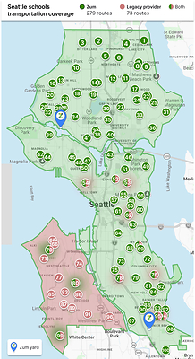 The event marked the opening of Zum's second Seattle operations lot and celebrated the drivers who have helped the company expand from 180 routes to 279 routes, now providing 100% coverage across North Seattle and supporting approximately 80% of Seattle Public Schools' transportation network.