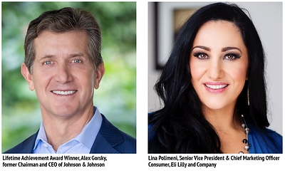 Alex Gorsky, former Chairman and CEO of Johnson & Johnson, and Lina Polimeni, Chief Marketing Officer, Eli Lilly & Co. Alex Gorsky, former Chairman and CEO of Johnson & Johnson, and Lina Polimeni, Chief Marketing Officer, Eli Lilly & Co.