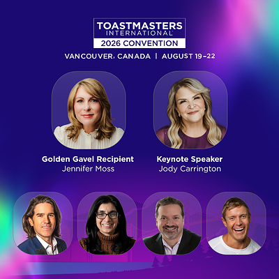 Toastmasters International 2026 Speakers 