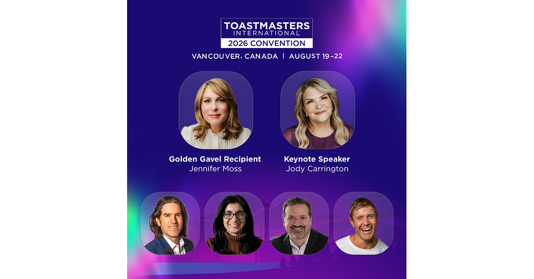Toastmasters 2026 International Convention Set for Aug. 19-22 in Vancouver