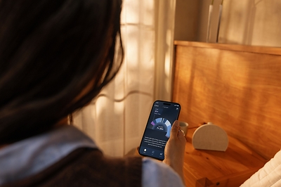 Smart sleep tracking from your nightstand. Nothing to wear. Nothing to recharge.