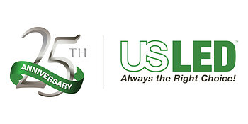 US LED 25th Anniversary Logo