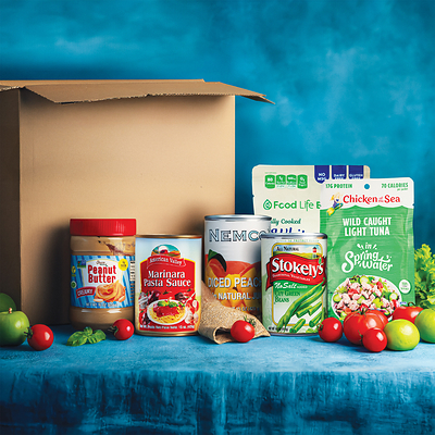 Umoja Food For Health medically tailored grocery boxes include a variety of nourishing shelf stable foods and fresh produce designed to support better health.