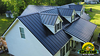 Black metal roofing installed in Hubert, NC by Gator Metal Roofing