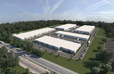 Austin Ridge Business Park Aerial Rendering